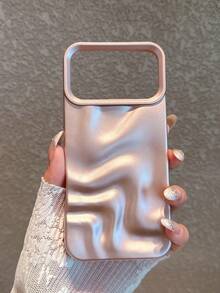 Casing Ponsel Matte Rose Gold dengan Pola Gelombang 3D, Kompatibel dengan iPhone 17 Pro Max/17 Pro/17/16 Pro Max/16/16 Pro/16 Plus/15/15 Pro Max/15 Pro/15 Plus/11/12/13/14 Pro Max/12 Pro/12 Pro Max/13 Pro/13 Pro Max/14 Pro/14 Pro Max/14 Plus Soft Shell - Rose Gold - View 4