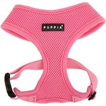 Authentic Puppia Soft Dog Harness, Red - Medium - Pink - View 1
