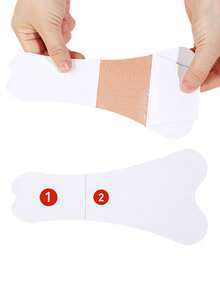 10/20Pcs Disposable Concealer Sticky Fabric Panty Liners Invisible Anti-Chafing Pads For Swimwear Yoga Pants , Beach Essentials - Multicolor - View 6
