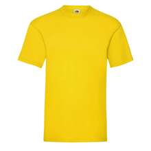 Fruit Of The Loom Mens Valueweight T-Shirt - 黃色 - 查看 1