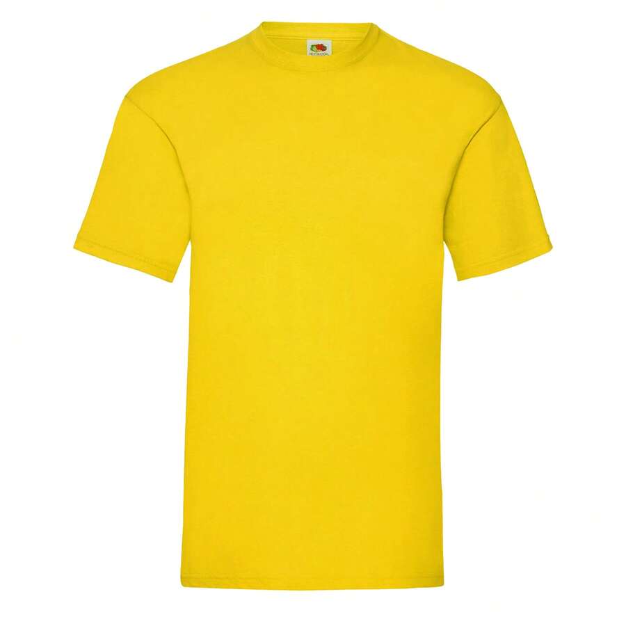 Fruit Of The Loom Mens Valueweight T-Shirt - 黃色 - 查看 1