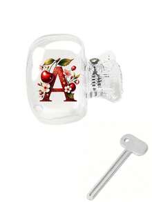 Cherry Shiny Gold & Red Letter Toothbrush Holder - Cute Design Travel And Home Storage Box With Transparent Lid, Compact Portable Design For Easy Carrying, Protects Toothbrush Head, Features Dual Drainage And Ventilation, Suitable For Home, Dorm And Travel Use | Cute Toothbrush Head Storage Box, Suitable For Bathroom Storage, Suitable For Home And Dorm Use - Multicolor - View 31