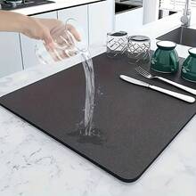 Multifunctional Draining Mat, Kitchen Filtration Mat, Super Absorbent Non-Slip Coffee Mat, Quick-Drying Kitchen Supplies, Quick-Drying Anti-Mold, Non-Slip Sink Draining Mat - Multicolor - View 3