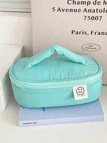 Dopamine Smiling Face Korean Style Minimalist New Colorful Handheld Makeup Bag Fresh Niche Student Universal Storage Bag - Multicolor - View 11