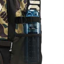LI-NING BADFIVE Camo Backpack, Unisex Large Capacity Basketball Sports School Bag for Outdoor & Daily Use ABSV093 - 黃綠迷彩滿印 - 查看 8