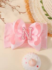 bilicaca 1pc Pink Letter Soft Baby Headband, Baby Birthday Hair Accessory, Warm And Sweat-Absorbing, Caring For Baby's Growth - Multicolor - View 11