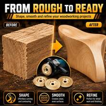 Angle Grinder Polishing Pad, Wood Carving Disc Set, Tungsten Carbide Grinding Wheel And Shaping Disc Attachments For Grinders, Wood Cutting, Sanding, Polishing And Surface Finishing (Mix) - A - View 6