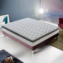 MATERASSIEDOGHE Independent Spring Mattress – 800 Springs – 27 Cm Thickness – 6 Cm Adaptive Memory Foam – 7 Differentiated Support Zones – Orthopedic And Non-Deformable - White - View 2