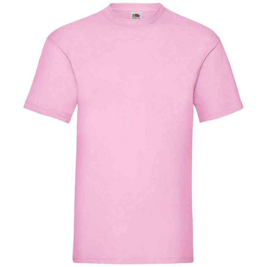 Fruit Of The Loom Mens Valueweight T-Shirt - 淺粉紅色 - 查看 1