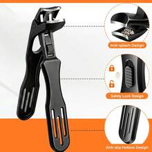 Large Curved Toe Nail Clipper, Thick & Hard Nail Specialized, For Elderly & Pregnant Women, Sharp Stainless Steel Trimming Tool, No Bending Required, Ergonomic Design, Unisex - Multicolor - View 8