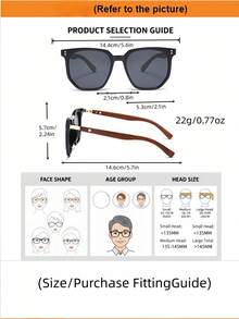1 par de gafas de moda decorativas para mujer, adecuadas para uso diario, vacaciones de verano en la playa, actividades al aire libre, viajes, estilo bohemio con estampado de leopardo y carey, marco cuadrado de gran tamaño, adecuadas para vacaciones, playa, viajes - Marrón - Ver 8