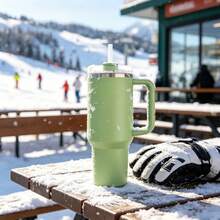 ST 40oz E2.0 Flowstate Citron Lime Green Insulated Tumbler With Handle Straw Leakproof Lid - 綠色 - 查看 2
