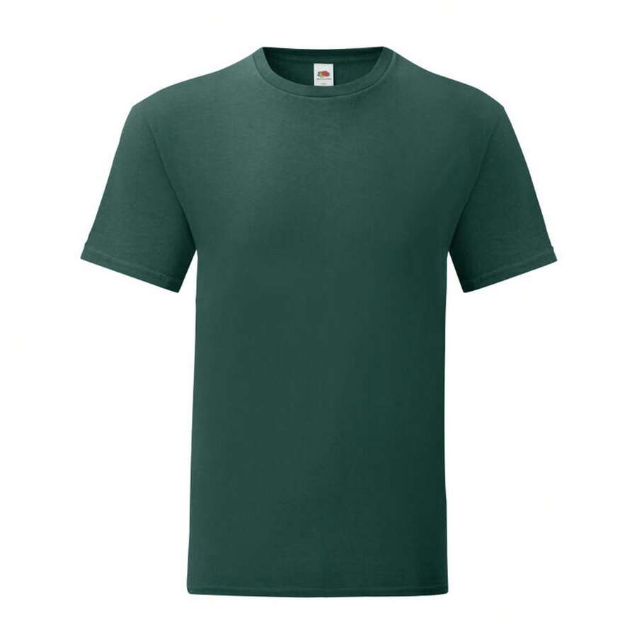 Fruit Of The Loom Mens Iconic 150 T-Shirt - Forest Green - View 1