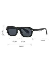 1PC/2PCS Women's Sunglasses New Style Personalized Retro Premium Texture Casual Street Style Outdoor Sun Protection Commute Outfit Beach Vacation Outfit Versatile Essential - Multicolor - View 10
