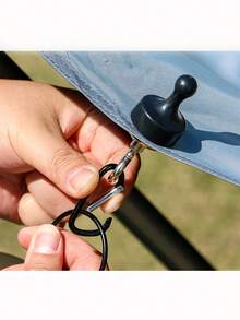 1 Stück starker Magnetischer Haken, Outdoor Camping Baldachin Zelt Befestigungshaken, Camping Licht Magnet Kletterhaken - Verschiedenfarbig - Übersicht 1