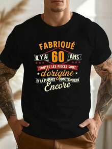 Strada Casual. 1pac.100%Cotton.Hergestellt Vor 60 Jahren Crinkle Plus Size Herren-T-Shirt, PLUS SIZE.Primavera - Black - View 1