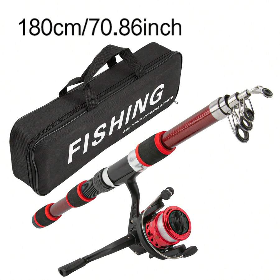 Multi-Color Telescopic Fishing Rod & Reel Combo With Pre-Spooled Reel Storage Bag Beginner Friendly Affordable Portable Freshwater Fishing Kit For Small Medium Fish
