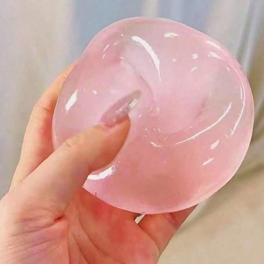 1pc Soft Creative Transparent Coconut Oil Highly Attractive High-Plasticity Squeeze Toy Ice Skin Handmade Ball Stress Relief Small Toy - Multicolor - View 1