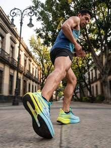 EDIXIM 2026 New Autumn Soft Sole Running Shoes, Lightweight Versatile Thick Sole Breathable Mesh Road Running Shoes For Teens, Professional Sports - Green - View 6