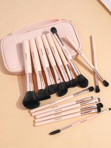 MAANGE 15/16-teiliges professionelles tragbares Make-up-Pinselset mit Reise-Make-up-Tasche, vollständiges Make-up-Werkzeugset einschließlich Foundation-Pinsel, Puder-Pinsel, Rouge-Pinsel, Lidschatten-Pinsel, Eyeliner-Pinsel, Augenbrauen-Pinsel, Wimpern-Pinsel, Verblend-Pinsel, Concealer-Pinsel und Detail-Pinsel, geeignet für Zuhause, Reisen oder Outdoor-Einsatz, Make-up-Pinsel-Geschenkset für Frauen und Mädchen - Verschiedenfarbig - Übersicht 9