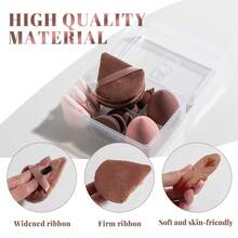 Makeup Sponge Set BS-MALLTriangle Puff 14 Pcs For Liquid, Cream, And Powder, Multi-Colored Makeup Sponges And Mini Makeup Sponge - Coffee Brown - View 5