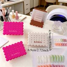1pc Mini Desktop Nail Art Stamping Plate Storage Rack, Nail Sticker And Metal Plate Organizer, Nail Art Stamping Plate Display Stand, Multi-Compartment Nail Sticker Storage Box For Nail Salon - Multicolor - View 10