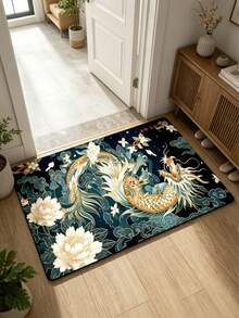 1pc Chinese Dragon Style Runner Rug, Hallway Long Carpet, Area Rug, Small Rug, Mat, Home Decor, Living Room Area Rug, Living Room Home Decor, Room Decor, Washable Carpet, Graduation Season Gift - Chinese Dragon - View 4