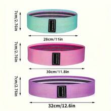 High Elastic Fabric Hip Band Resistance Loop, Leg Slimming & Hip Opening Yoga Elastic Ring, Hip Shaping Home Fitness Training Small Equipment - Multicolor - View 3