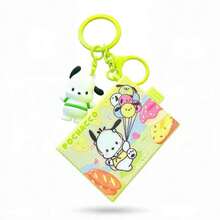 MINISO Sanrio 滑動迷你盒鑰匙圈，可愛 Hello Kitty My Melody Cinnamoroll Pompompurin Pochacco 角色包飾吊飾，附夾扣鉤，背包錢包配件，開學禮物，5 款可選 - 樣式 1 - 查看 12