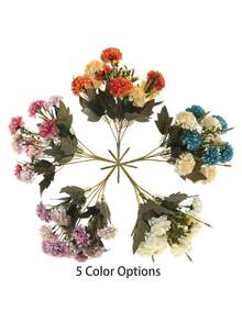 2 Pack Large Artificial Hydrangea Flowers, Silk Faux Flowers For Home Decor Indoor Wedding Bouquets Kitchen Centerpiece Table Decorations - 白色 - 查看 8