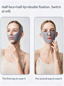 1/2pcs Unisex Adjustable V-Shaped Reusable Face Cover Strap, Seamless Fit Design, Breathable Nylon Fabric - Multicolor - View 7