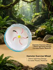 1pc/2pcs Silent Durable Hamster Wheel, Cute Small Pet Exercise Toy - Multicolor - View 10