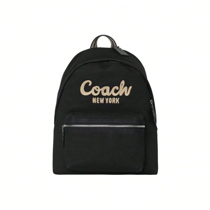 Coach Cargo Letter Women's Backpack CAM76LHBLK - Black CAM76LHBLK - View 1