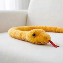 1 pieza Muñeco de serpiente de felpa suave y divertido, muñeco de pitón de felpa realista, suave y flexible, múltiples formas de jugar, envolver, broma y muñeco de serpiente divertido, muñeco de interacción padre-hijo, muñeco de felpa educativo y de educación temprana, accesorio para actuaciones en el escenario, regalo de cumpleaños para niños, regalo de Navidad y Halloween - Multicolor - Ver 10