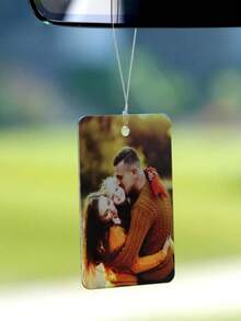 Custom Acrylic Car Photo Pendant, Can Print Family, Couple, Family Photos, Hang On Car Rearview Mirror, Exquisite And Versatile. As A Special Father's Day Gift From Children To Father, Combines Commemorative And Car Decoration Attributes, Suitable For Father's Day, Christmas, Thanksgiving, Easter - Multicolor - View 4