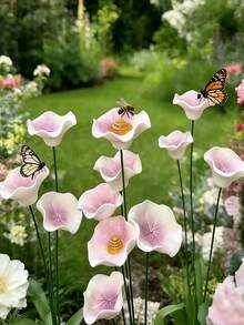3pcs Bee & Butterfly Feeder Set - Handmade Ceramic Dish, Suitable For Indoor Decor And Outdoor Bee Feeding - A - View 10