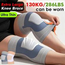 2026 Ultra-Thin Plus Size Compression Knee Pads, High-Elasticity Knitted Breathable Comfortable Plus Size Knee Pads, Unisex, Suitable For Sports Running Fitness Exercise Joint Relief Daily Wear, Air-Conditioned Room Essential, Cold Protection Leg Warmth - Multicolor - View 1