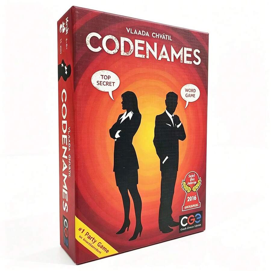 Word Puzzle Party Board Game-Operation Code, Complete With Instructions And A 3D Card Holder, The Perfect Choice For Parties - Red - View 1