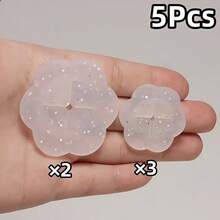 3/5/8Pcs Silicone Clothing Clips, Waist Tightener, Suitable For T-Shirts And Dresses, Multi-Functional Shirt Fixing Straps With Floral And Solid Color Pattern Design, Enhancing Daily Wear And Party Elegance - Multicolor - View 26