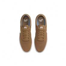Zapatillas Nike SB Chron 2 unisex de lona, deportivas bajas, elegantes y cómodas, color blanco/marrón. - blanco marrón - Ver 5