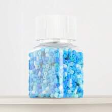 1100pcs/Set Blue Series Refill Melty Beads, DIY Pendant Decoration Keychain Bag Charm, Craft Making Material, Birthday, Graduation, Valentine's Day, Party Gift, 2.6mm Assorted Color Melty Beads Refill - 2.6mm Puzzle Beads - View 17