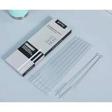 Pajitas de plstico para reutilizables transparentes rectas, juego de 6 con 2 cepillos de limpieza - Comprender completamente - Ver 4