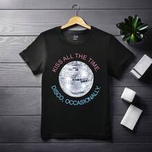 1 Piece, Y2K Vintage T-Shirt For Men - Black 1 - View 1