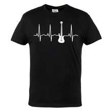 MUSICAL T-SHIRT FOR GUITARIST MUSICIAN - Black - View 1