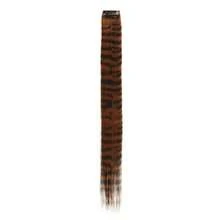 Extensões de Cabelo com Clipe Estampa de Zebra, 18 Polegadas (45cm) Peças de Cabelo Sintético Liso, Mechas de Cabelo Listradas de Leopardo Multicoloridas para Cosplay, Festa, Acessórios de Cabelo Diários, Halloween - Multicolorido - Visão 14