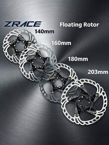 ZRACE 140mm 160mm 180mm 203mm Bicycle Brake Disc, High Heat Dissipation Floating Disc, Mountain Bike Disc Brake - Silver - View 4