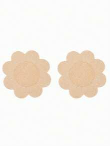 1 Pair Double-Sided Adhesive Breast Lift Pads, Breathable Silicone Triangle Breast Pads, Strong Lift, Reusable, Suitable For Bandeau Bras, Bikini Bras, Swimsuit Bras And Sports Bras, Comfortable And Invisible, Create Natural Breast Shape - Multicolor - View 12