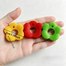 8pcs Random Color Multi-Color Flower Key Cap Set With Label Key Caps, Durable Color-Coded Key Protectors, Suitable For Home/Office Keys, Easy To Install Key Chain Organizer, Ideal Party Gift - Random Color - View 3