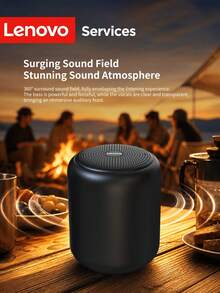 Lenovo Mini Bluetooth Speaker, Bluetooth 5.4 Wireless Portable Speaker With Powerful Bass, 3W Audio, 1200mAh Battery, Up To 12H Playback, IPX4, Hands-Free Calling, Compact Music Speaker For Home, Outdoor, Travel, Office, Smartphone And Laptop - View 3
