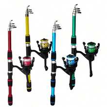 Sea Rod Road Asia Fishing Rod Full Set, 54pcs Fishing Lure Set, Hard And Soft Lure Combination Fishing Reel Telescopic Fishing Rod Beginner Starter Kit, Suitable For All Water Layers, Can Be Used In Freshwater And Saltwater, Fishing Gift For Men - Set Of Twelve - View 6